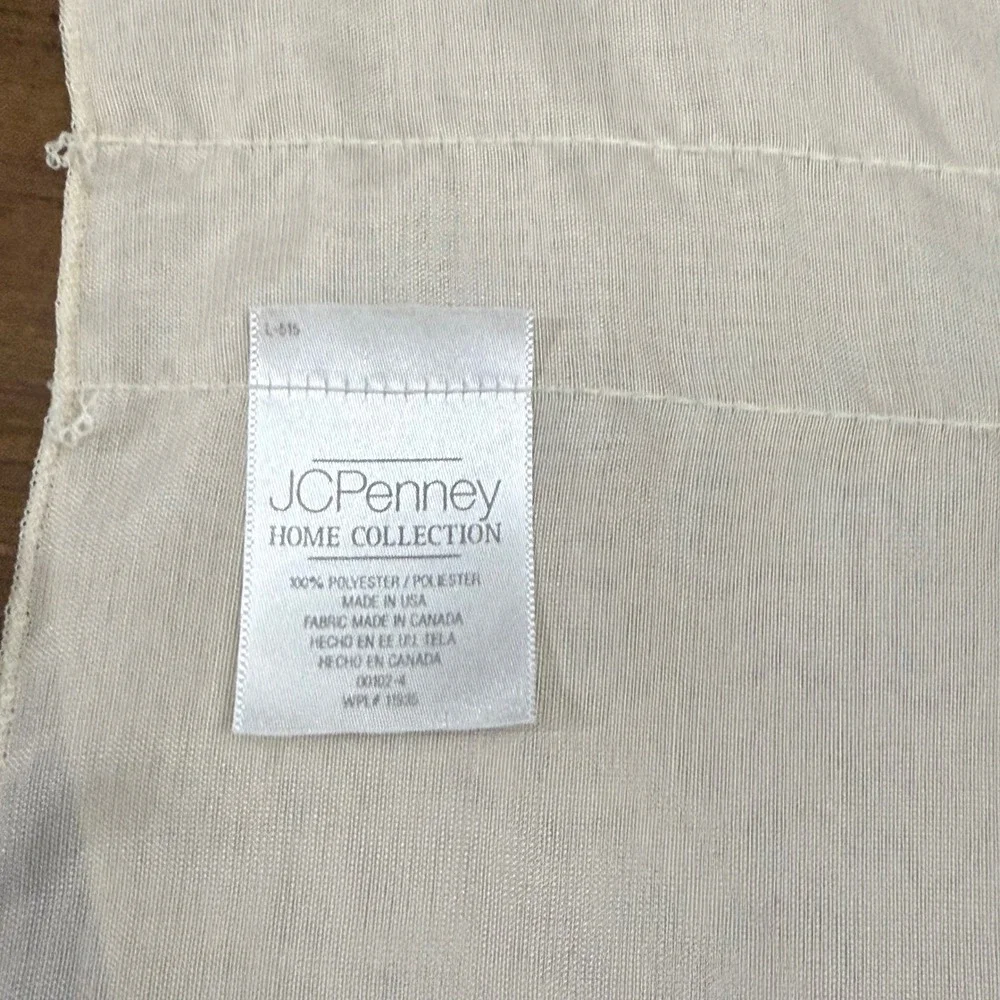 Vintage 80s JCPenney Home Collection Valance Window Topper Sheer Layered Curtain
